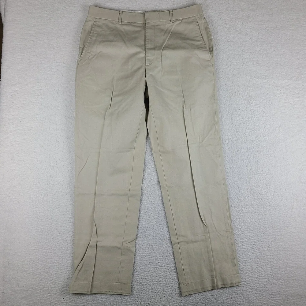 Banana Republic Pants Mens‎ 34x32 Stone Beige Cuffed Dress Slacks HEMMED